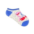 thumbnail image 3 of Wonder Nation Girls Cherry Bow No-Show Socks, 10-Pack, Sizes S-L, 3 of 14