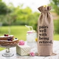 thumbnail image 4 of Retirement Celebration Wine Bag - Elegant, Customizable, Versatile, Made of Cloth for Party Use, 4 of 4