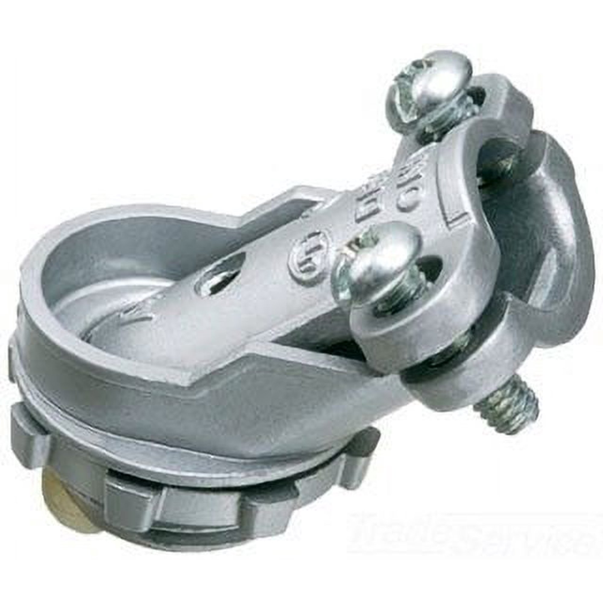 Arlington 4501 Die Cast Zinc Non-Insulated Throat 45 Degree Connector 3/8 Inch
