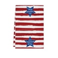 thumbnail image 2 of geerera Patriotic Kitchen Towels, Red White Stripe with Blue Star, 4th of July Independence Day Dish Towel for Home, 2 of 5