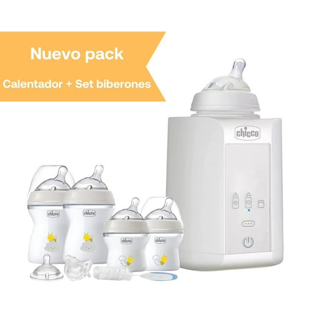 Combo Biberones NaturalFeeling + Calentador Mamilas Chicco
