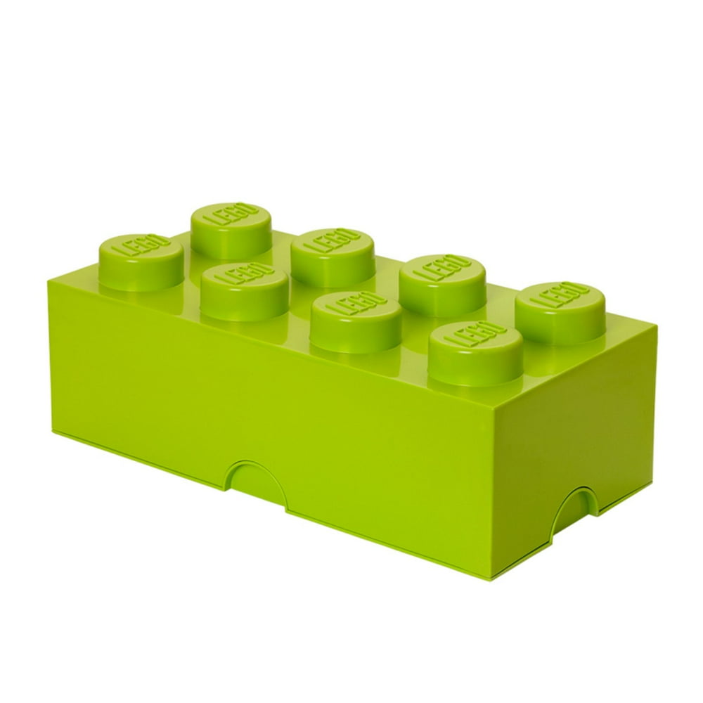 LEGO Storage 8 Brick Toy Box, Lime Green