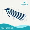 thumbnail image 2 of Open Box Ostrich Ladies Comfort Lounger, Beach Pool Tanning Chair, Stripe, 2 of 9