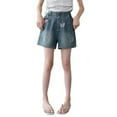thumbnail image 1 of XASZHN Shorts en Denim Fins Décontractés Mode Été pour Filles Bleu_002 120, 1 of 8