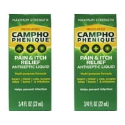 2 Pack - Campho-Phenique Pain Relieving Antiseptic Liquid, 0.75oz Each