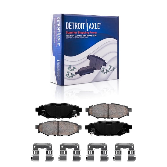 Detroit Axle - Rear Brake Pads for Scion FR-S Subaru BRZ Forester Crosstrek Impreza Legacy Outback WRX XV Crosstrek