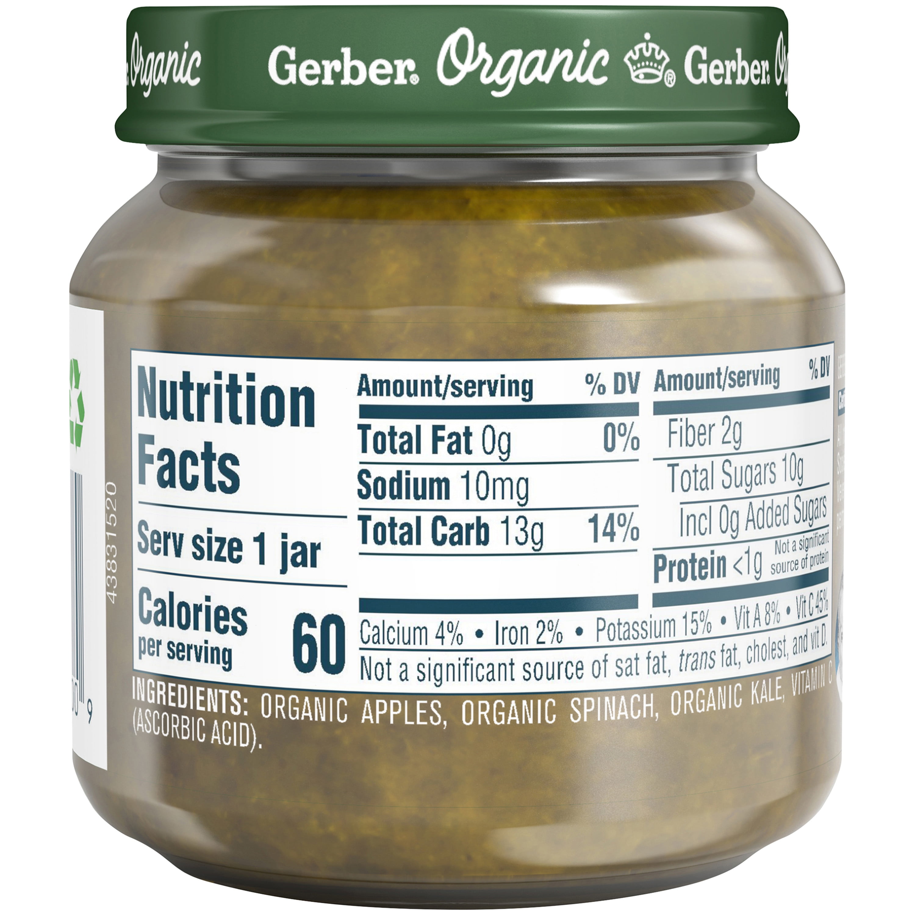 gerber spinach baby food