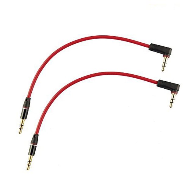 Cable auxiliar Seadream, 3,5 mm, corto, 20 cm, paquete de 2 puertos, ángulo recto