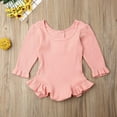 thumbnail image 3 of Baby Girls Ribbed Ruffle Bodysuit, 3 of 6