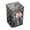 Black, variant on Clear Plastic Storage Cup with Woven Texture for Makeup Brushes and Desk Organization in Dorm or Vanity