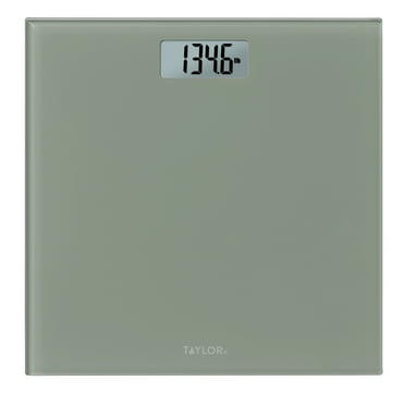 Taylor Glass Digital Bathroom Weight Scale with Sage Finish