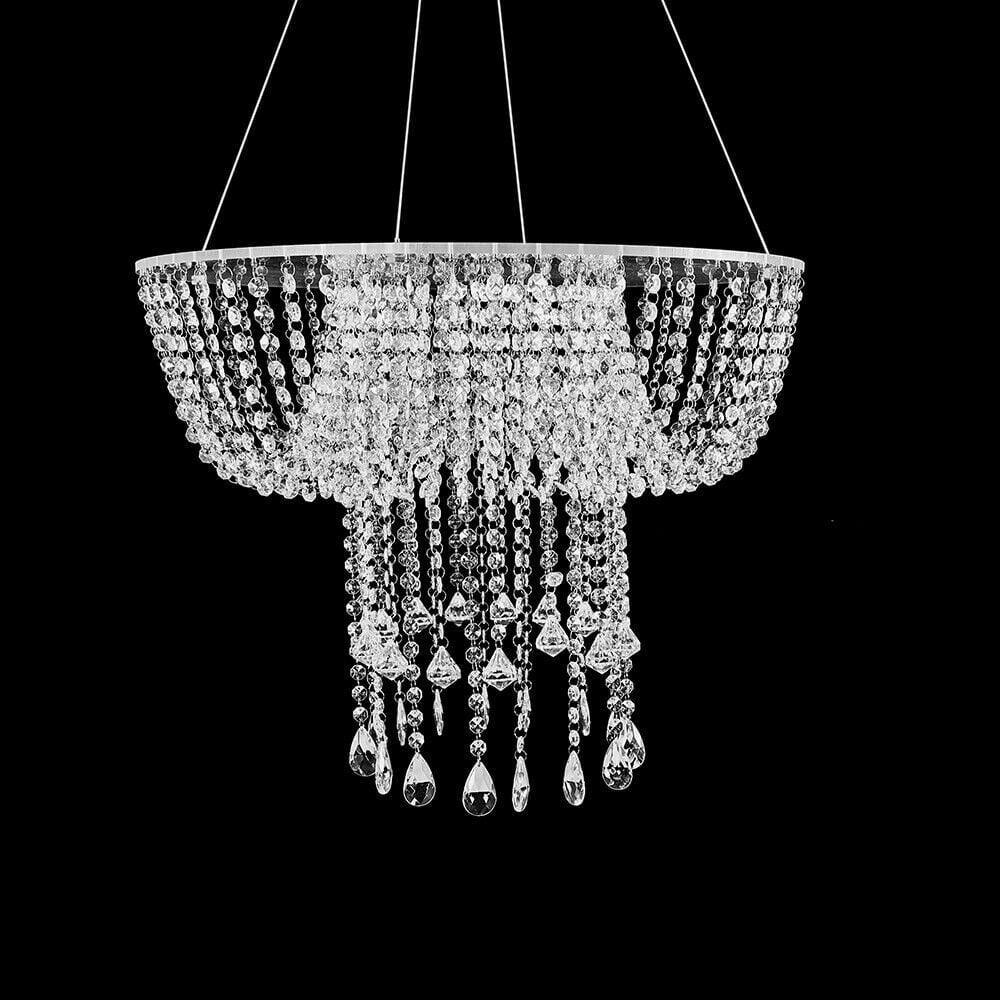 Romantic Wedding Chandelier Garland Suspended Cake Display Swing Stand Stunning Acrylic Chandelier Suspended Cake Swing Wedding Cake Stand Wedding Chandelier Hanging Cake Swing Stand