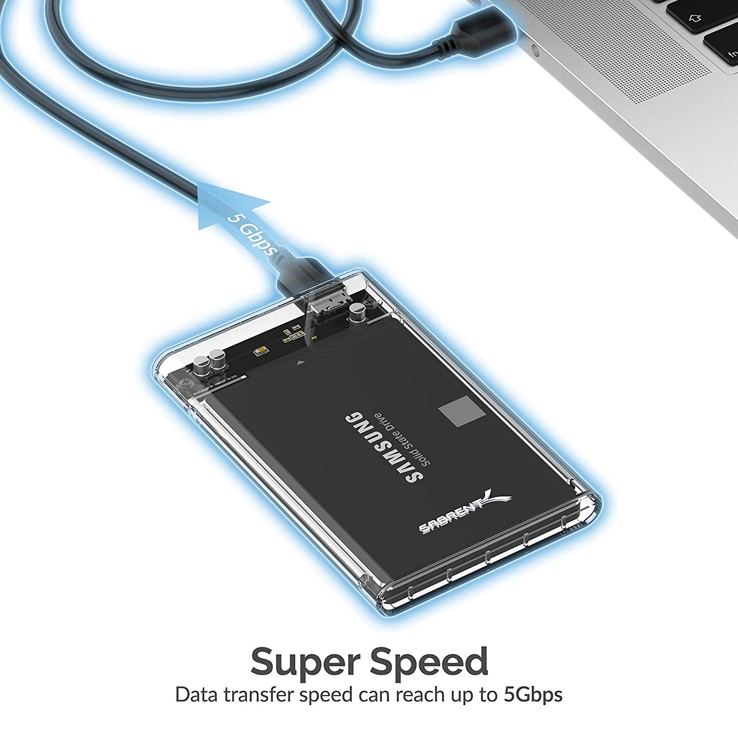 Free Shipping Sabrent 2.5-Inch SATA to USB 3.0 Tool-free External Hard Drive .. 