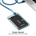 thumbnail image 3 of Sabrent 2.5-Inch SATA to USB 3.0 Tool-Free Clear External Hard Drive Enclosure [Optimized for SSD, Support UASP SATA III] (EC-OCUB)., 3 of 7