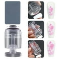 thumbnail image 5 of GROFRY Nail Seal Stamper Transparent Reusable Rotatable Compact Size Smooth Surface Lightweight Clear Nail Art Stamper Nails Tip Manicure Tools for Women,Clear, 5 of 8
