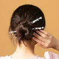 thumbnail image 3 of Eoperou Twist Shape Exquisite Elegant Simple Hair Stick Vintage Chinese Style Acetate Sheet Hair Chopstick Hair Accessories, 3 of 8