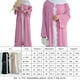 thumbnail image 3 of Musulmán Suelto Burqa Frente Open Owavy Abaya Women Turquía Modesta Rosta (L) Rosa, 3 of 9