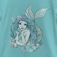 thumbnail image 2 of Girl's The Little Mermaid Ariel Under the Sea Portrait  Graphic Tee Tahiti Blue X Small, 2 of 4