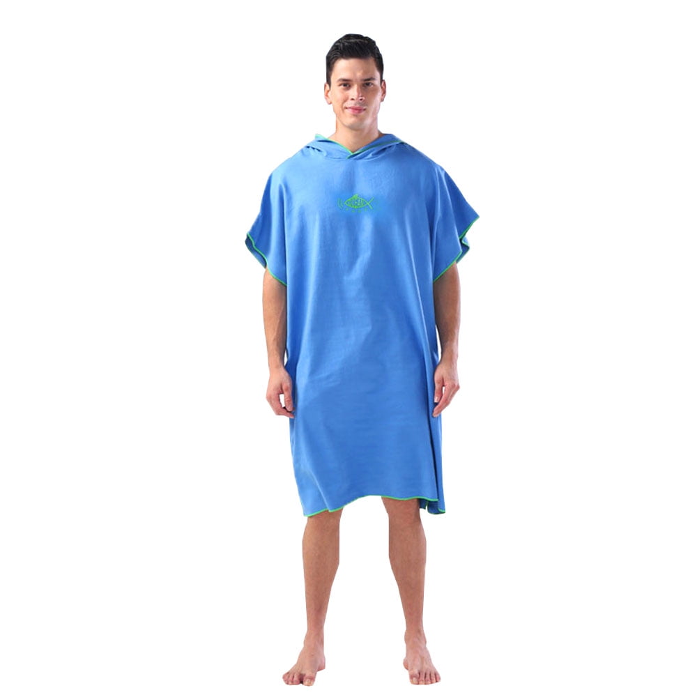 Fyeme Microfiber Adult Quickdrying Bathrobe, Bath Towel Hooded Adult