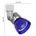 thumbnail image 5 of Metal and Clear Polycarbonate LED Track Fixture, Blue and Silver- Saltoro Sherpi, 5 of 5