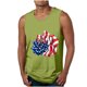 thumbnail image 4 of Tanques para Hombre para el Verano Solto Chaleco Impresión Deportivo Cuello Redondo, Casual, 4 of 7