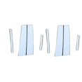 thumbnail image 4 of Fits for Chevrolet for Cruze 2010 - 2015 Chrome Steel Window Molding 8 pcs -, 4 of 4