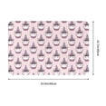 thumbnail image 3 of Xecao Cute Cupcake print Flannel Mat: Non-slip, 16x24in. Ideal for kitchen, bedroom, bath & living room., 3 of 9