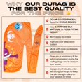 thumbnail image 2 of Anime Durag and Silk Bonnet 2pcs Set for Men Women, Silky Satin with Fabric Comfort Compression, Orange Ace, 2 of 7