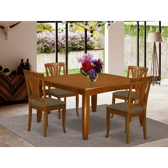 Dining Room Set - Table and Chairs - Eclectic Elegance - 54 Inch Square Table - 8 Chairs