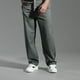 thumbnail image 4 of Pantalones largos y pantalones de lino para hombre, pantalones casuales de lino de gran tamaño, sueltos y rectos, pantalones para hombre., 4 of 5