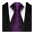 thumbnail image 2 of Business Tie Square Geometric Design Solid Color Smooth Satin Formal Tie Casual Necktie Street Events Weddings Accessories, 2 of 8