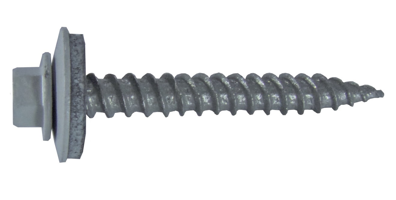 BRITE WHITE Metal Roofing Screw (250) 12 x 11/2" Hex ReGrip Sheet