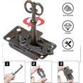 thumbnail image 3 of Vintage Cabinet Door Lock, Antique, 3 of 5