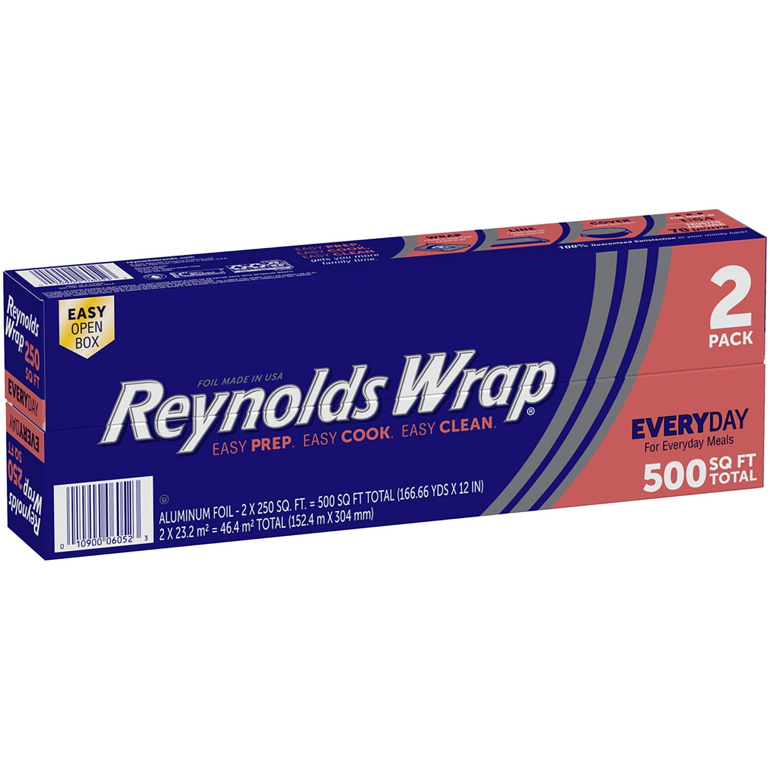 Reynolds Wrap Heavy Duty Aluminum Foil, 18 in wide -150 SQ FT, 2- COUNT