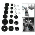 thumbnail image 1 of Set 21Pcs Drum Cymbal Felt Pad Non Slip Instrument Accessory Replacement Part Set Kit, 1 of 7
