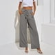 thumbnail image 5 of Pantalones Sueltos con Cordón,Pantalones De Pierna Ancha para Mujer Pantalones Largos De Salón Pantalones Casuales De Cintura Alta Elaborados Por Expertos, 5 of 7