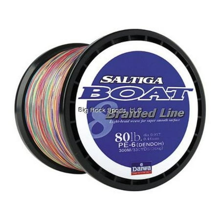 80 Lb Linen - Daiwa Saltiga Boat Braided Line 80Lb 300 Meters, SAB-B80LB300M