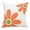 Orange, variant on Greendale Home Fashions 20" x 20" Orange Daisy Cotton Canvas Decorative Pillow