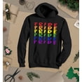 thumbnail image 3 of S4E Men's Pride Gay LGBTQ Rainbow Hoodie Sweatshirts XX-Large Black, 3 of 4