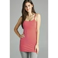thumbnail image 2 of Women & Juniors Basic Layering Built in Bra Spaghetti Strap Long Cami Top Tank, 2 of 5