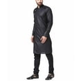 thumbnail image 2 of Mens Designer Wear Indian Linen Bollywood Achkan Pathani Style Kurta Pyjama Set, 2 of 5