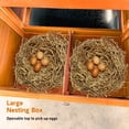 thumbnail image 5 of Aukfa 122" Large Chicken Coop Wood 2 Tier Chicken Run Cage w/ Nest Box for Outdoor, Backyard, Gray, 5 of 9