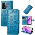 thumbnail image 2 of Funda Cartera FOXDOCK para OPPO A77 , Flip PU con Relieve de Gatos y Perros, Tarjetero y Soporte, 2 of 6