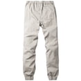 thumbnail image 3 of Pantalones chinos para correr a juego con algodón gris plateado para hombre, 34, 3 of 5