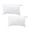 White, variant on YLOHUIL 2 Pack Soft Microfiber Travel Pillows, Mini Portable Neck Support Pillow for Car and Airplane, Machine Washable Small Pillow for Camping and Home Use, 11 x 7 Inch
