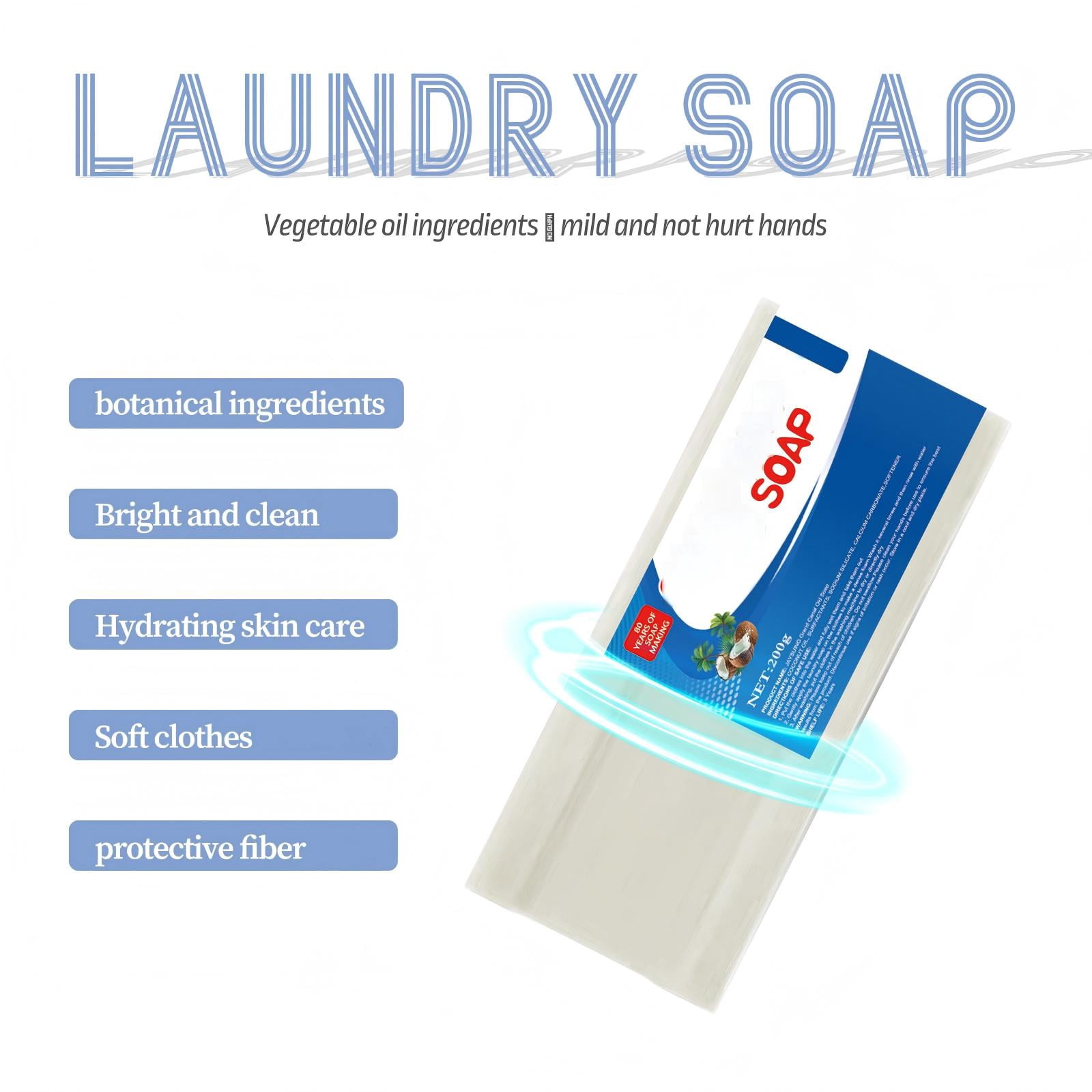 Alvantor Deep Cleaning Laundry Soap Bar for Stain Removal, 7.05oz