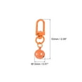 thumbnail image 2 of Uxcell 5 Pack Pet Bells, 13mm/0.51" Dia Orange Carbon Steel Bells with Clasps for DIY Crafts, 2 of 4