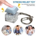 thumbnail image 2 of Primegos Fidget Toy Keyboard Keychain Stress Relief Toy Adults Kids Finger Press Type Keyboard Executive Desk Toy Exercise Wrist Stress Relief ADHD Toy, 2 of 7
