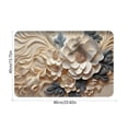 thumbnail image 3 of Alfombra de suelo tridimensional con diseño de flores de diatomita, antideslizante, de secado rápido, suave y lavable., 3 of 6
