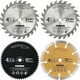 thumbnail image 1 of Hoja de sierra circular de 115 mm, 24 dientes, 60 dientes, grano 60, TCT, HSS y diamante, biselado para madera, metal y hojas de sierra circular mini de diamante para metales no ferrosos (paquete de, 1 of 5